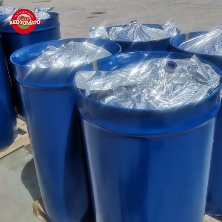 100٪ طبله های طبیعی خمیر گوجه فرنگی ساخته شده از مواد اولیه سرد شکستن با Brix 36-38٪ مطابق با استانداردهای HACCP
