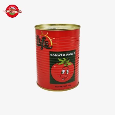 400 گرام پسته گوجه فرنگی کنسرو شده آسان برای باز کردن پوشش دو برابر غلظت چین کارخانه تولید قیمت کارخانه