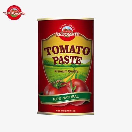 140 گرمی خمیر گوجه فرنگی کنسرو شده با یک پوشش نوآورانه آسان باز شده مطابق با استانداردهای HACCP