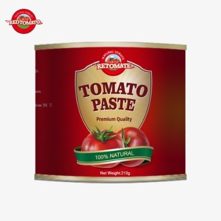 پسته گوجه فرنگی کنسرو شده 210 گرمی برای قیمت کارخانه مطابق با استاندارد های ISO HACCP و مواد غذایی شناخته شده توسط FDA