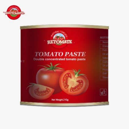 210 گرام پسته گوجه فرنگی کنسرو شده با استانداردهای تولید تنظیم شده توسط ISO HACCP BRC و FDA مطابقت دارد