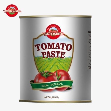 ما 800 گرمي پسته گوجه فرنگي کنسرو شده به استانداردهاي بين المللي کيفيت مطابق با ISO HACCP BRC و FDA