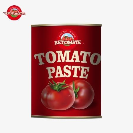 850 گرام پسته گوجه فرنگی کنسرو شده با کیفیت عالی 28/30% غلظت برکس به دقت در چین ساخته شده