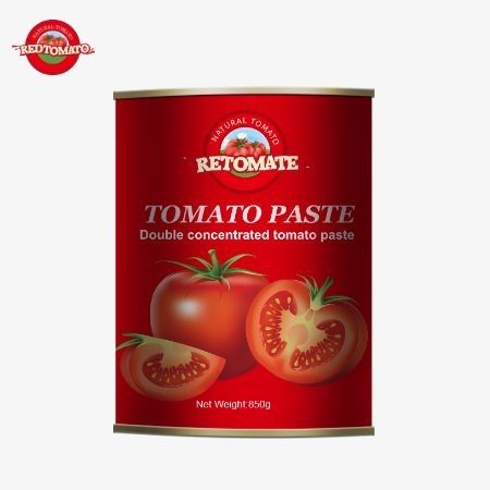 کیفیت عالی 850 گرمی پسته گوجه فرنگی کنسرو شده با افتخار غلظت 28/30% بریکس را نشان می دهد