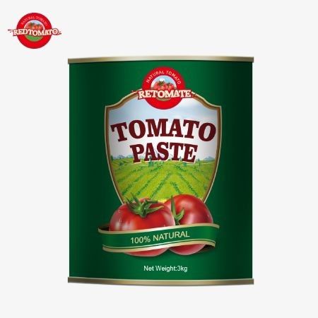 3 کیلوگرم خمیر گوجه فرنگی کنسرو شده مطابق با استانداردهای تولید ISO HACCP BRC و FDA