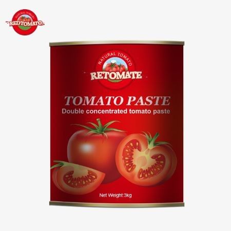 3 کیلوگرم خمیر گوجه فرنگی کنسرو شده با استانداردهای تولید ISO HACCP BRC و FDA مطابقت دارد