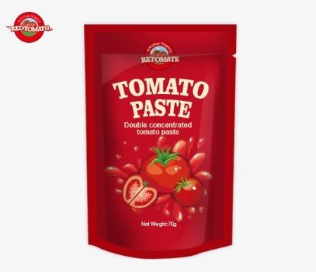 کوله های ایستاده 70 گرم گوجه فرنگی توسط Perfect برای بسته بندی مواد غذایی