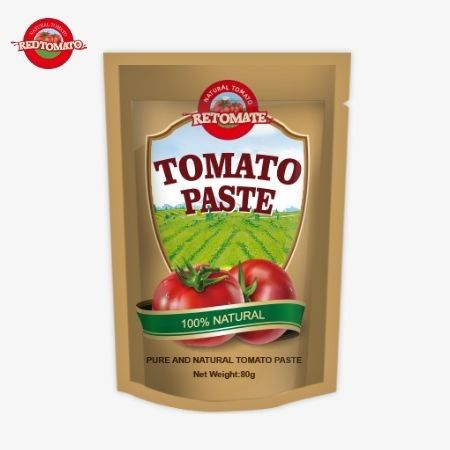80 گرام خمیر گوجه فرنگی با دو بار غلظت، خلوص از 30٪ تا 100٪