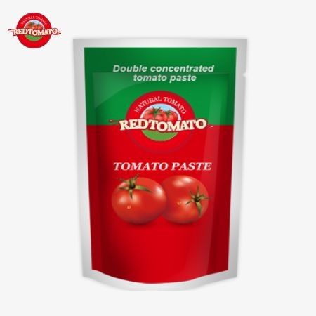 کیسه ایستاده از خمیر گوجه فرنگی دو برابر متمرکز، 80 گرم، خلوص از 30٪ تا 100٪