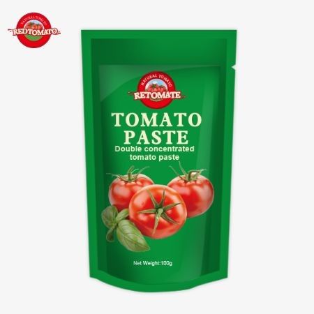 خمیر گوجه فرنگی با کیفیت 100 گرم از یک کارخانه معتبر در چین تهیه شده