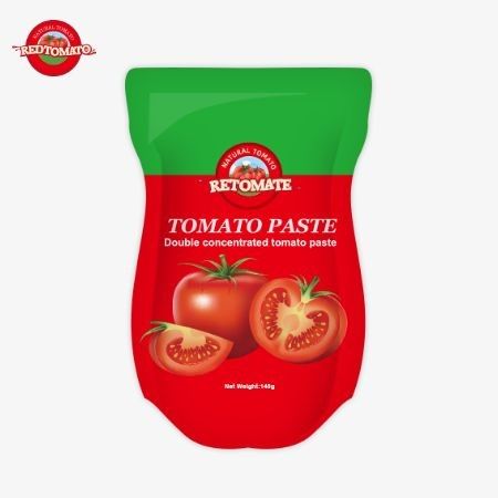 140 گرمي از خمیر گوجه فرنگی شیرین و تر، در 22 تا 30 درصد خلوص موجود است.