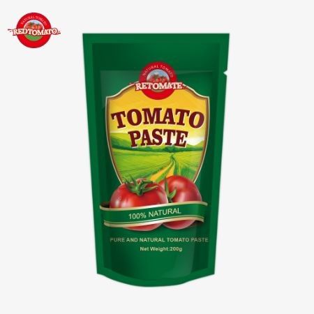 200 گرمی کیسه ای از خمیر گوجه فرنگی با استانداردهای ISO HACCP و BRC مطابقت دارد که رعایت قیمت کارخانه را تضمین می کند