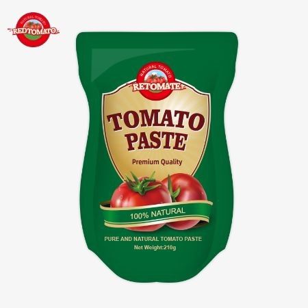توليد پاست گوجه فرنگي 210 گرمي مطابق با استانداردهاي توليد ISO HACCP BRC و FDA