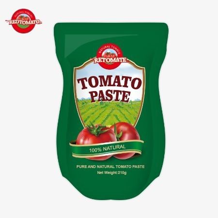 توليد پاست گوجه فرنگي 210 گرمي با استانداردهاي توليد ISO HACCP BRC و FDA مطابقت دارد