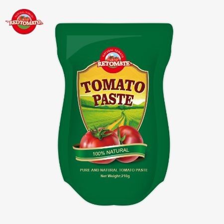 خمیر گوجه فرنگی 210 گرم با استانداردهای تولید ISO HACCP BRC و FDA مطابقت دارد