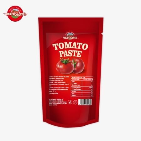 پاست گوجه فرنگی ISO 227g پاست گوجه فرنگی متمرکز دوگانه با خلوص 30٪ تا 100٪