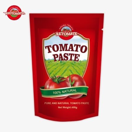 400 گرم پاست گوجه فرنگي ايستاده مناسب خوشمزه و خالص 30 تا 100 درصد