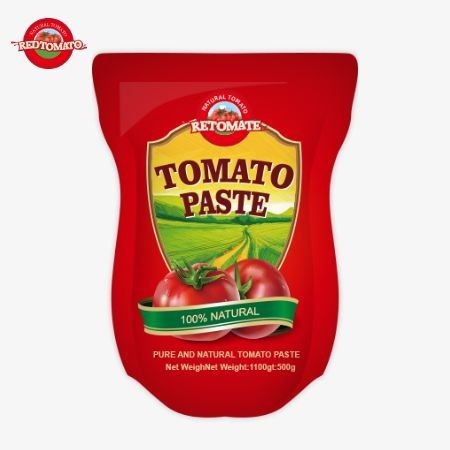 بسته ی 1100 گرم از خمیر گوجه فرنگی با استانداردهای ISO، HACCP و BRC برای رعایت قیمت کارخانه مطابقت دارد