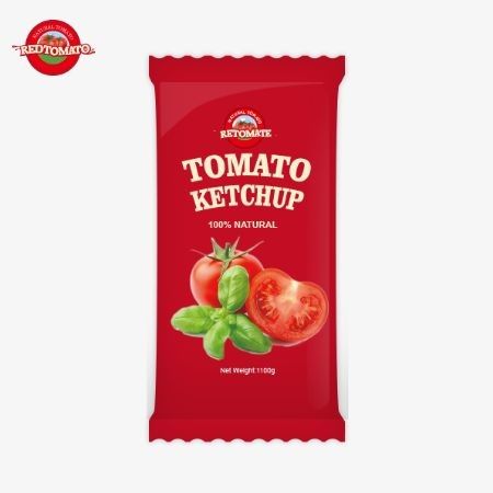 10 گرم کیچپ گوجه فرنگی طعم شیرین و غنی با مواد طبیعی در دسترس در قیمت کارخانه است