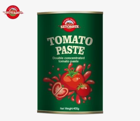 400 گرام خمیر گوجه فرنگی می تواند با استاندارد های تولید ISO HACCP BRC و FDA مطابقت داشته باشد