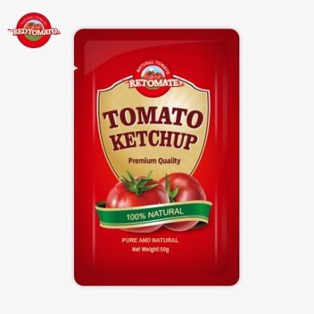 OEM 50g کیسه کوچک از خمیر گوجه فرنگی با قیمت کارخانه چین فروش مستقیم کارخانه