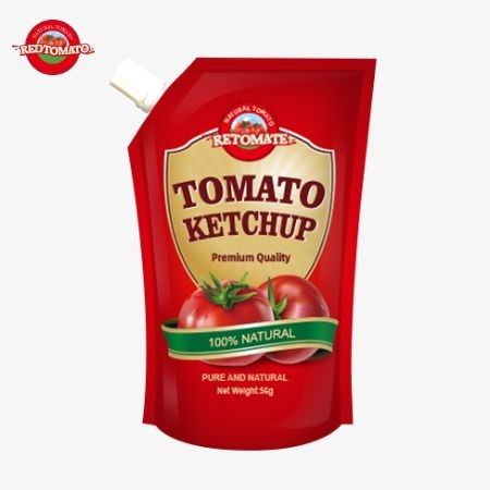 کیتچاپ ISO Sachet 56g طعم طبیعی خالص مطابق با استانداردهای تولید بین المللی