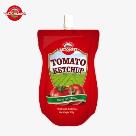 چین OEM قیمت کارخانه 100g شیرین و تر شلوار کیتچاپ کیسه تمام طبیعی ادویه