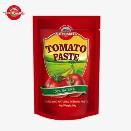 Redtomato Brand 70g Premium Double Concentrated Tomato Paste Bag - طعم غنی طراحی مناسب ایستاده