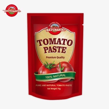 Redtomato Brand 70g Premium Double Concentrated Tomato Paste Bag - طعم غنی طراحی مناسب ایستاده