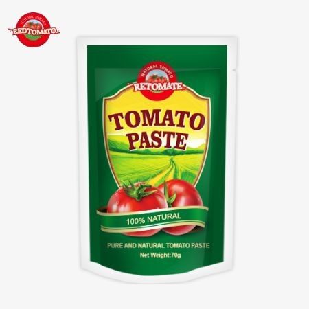 Redtomato Brand 70g Premium Double Concentrated Tomato Paste Bag - طعم غنی طراحی مناسب ایستاده