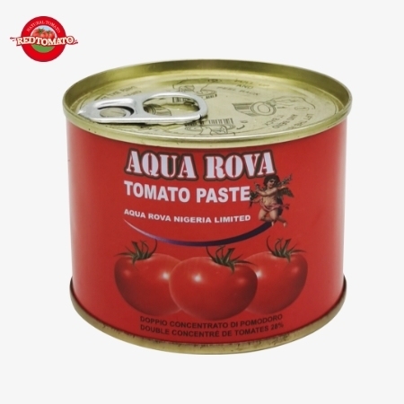 70gAQUA ROVA پسته گوجه فرنگی کنسرو شده با بریکس 28 ٪ 30٪ ارائه برند و طراحی بسته بندی