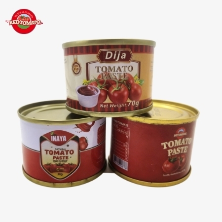 70g Canned Tomato Paste With Brix 28–30% Provide Brand And Packaging Design