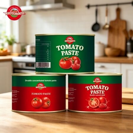2200g Halal Certified Canned Tomato Paste with 28-30% Brix for Premium African Cuisine
