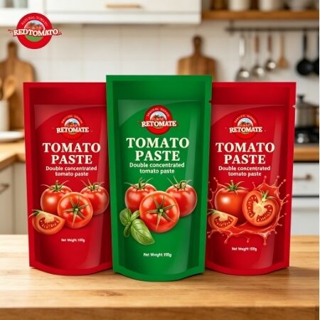 ساشه 100 گرمی رب گوجه فرنگی دو غلیظ با خلوص 30 تا 100 درصد برای پخت و پز و چاشنی
