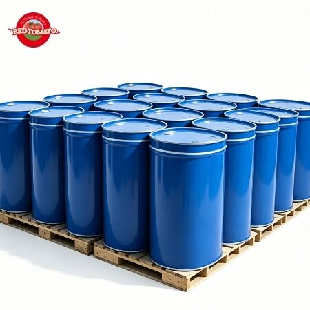 محصول تازه گرم شکستن طبل گوجه فرنگ 30-32% بريكس دو برابر غلظت 100٪ خالص شينجيانگ