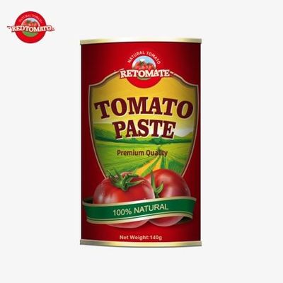 140 گرمی خمیر گوجه فرنگی کنسرو شده با یک پوشش نوآورانه آسان باز شده مطابق با استانداردهای HACCP