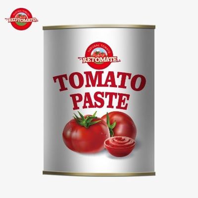 خمیر گوجه فرنگی کنسرو شده 198 گرم مطابق با استانداردهای ISO HACCP و BRC و همچنین استانداردهای تولید FDA است