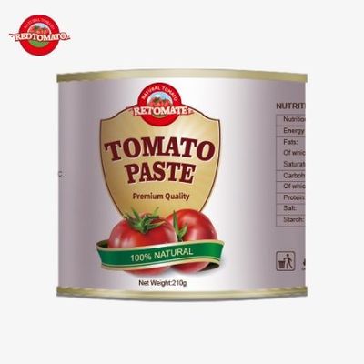 210 گرام پسته گوجه فرنگی کنسرو شده با استانداردهای بین المللی ISO HACCP BRC و FDA مطابقت دارد