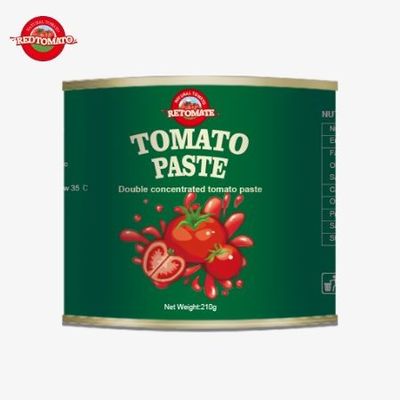 210 گرم خمیر گوجه فرنگی به طور مداوم با کیفیت بین المللی ISO HACCP BRC و FDA مطابقت دارد