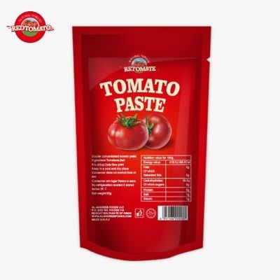 با کیفیت بالا 100 گرام پاست گوجه فرنگی از یک کارخانه معتبر در چین
