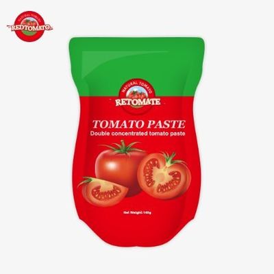 140 گرمي از خمیر گوجه فرنگی شیرین و تر، در 22 تا 30 درصد خلوص موجود است.