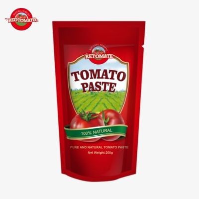 200 گرمي از پاست گوجه فرنگی با استانداردهای ISO HACCP و BRC مطابقت دارد