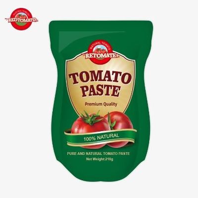 توليد پاست گوجه فرنگي 210 گرمي مطابق با استانداردهاي توليد ISO HACCP BRC و FDA