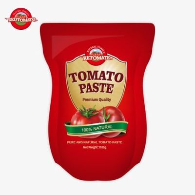 1100 گرام پاکت پاست گوجه فرنگی با استانداردهای ISO HACCP و BRC برای رعایت قیمت کارخانه مطابقت دارد