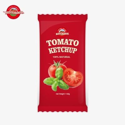 10 گرم کیچپ گوجه فرنگی طعم شیرین و غنی با مواد طبیعی در دسترس در قیمت کارخانه است
